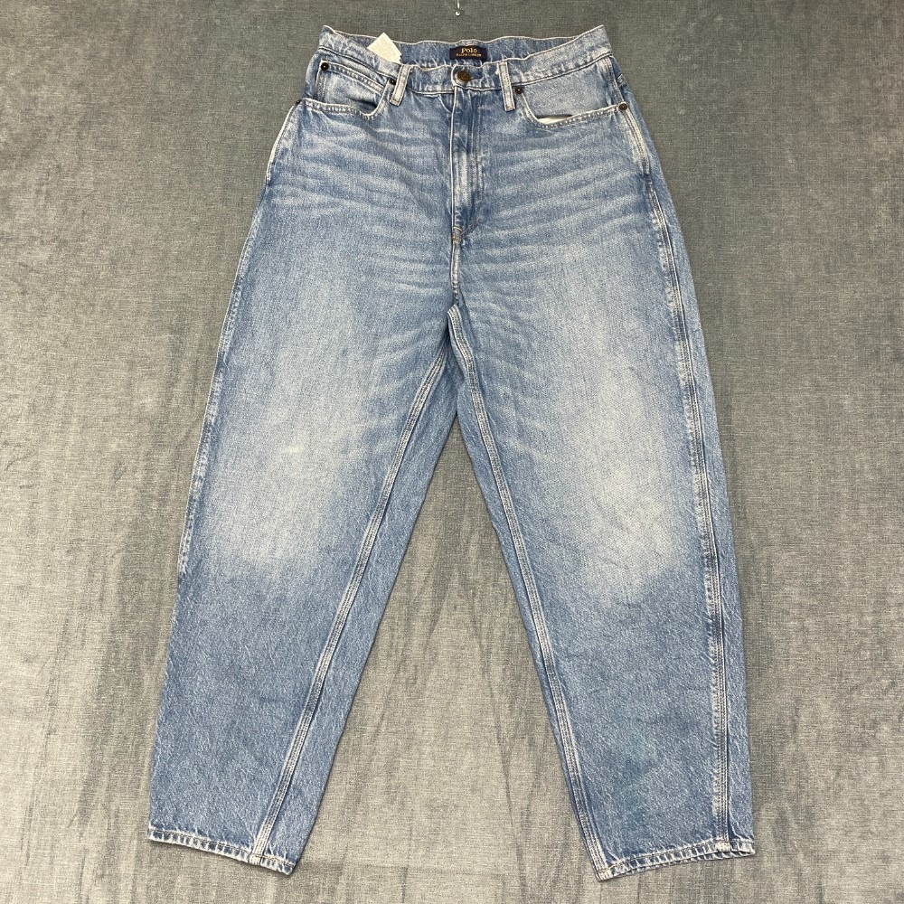 Polo Ralph Lauren Tapered Jeans Women 29x26 Blue Denim Light Wash Travel Outdoor